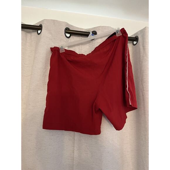 Nike Shorts Men’s Small Red Gray Shield Short Jogging Running Gym Athleisure - Picture 4 of 6